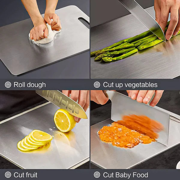 The Mobo's Steel Chopping Board ( Free 1 Knife ) Only for Today